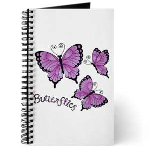  Journal (Diary) with Pink Butterflies on Cover Everything 
