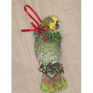    Parakeet Budgie Ornament by Avian Artist Betty Keil