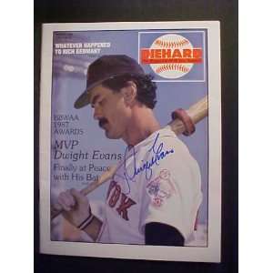   Red Sox Autographed March 1988 Diehard Magazine 