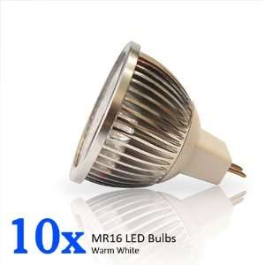   of 10, MR16 6 Watt 12V MR16 LED Bulb, Warm White,LEDMR16 12V 6W WW 10