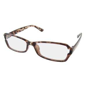   Leopard Printed Plastic Clear Lens Plano Glasses