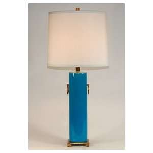  Port 68 Beverly Turquoise Blue Porcelain Table Lamp