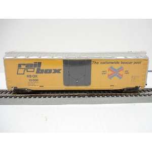 RailBox Refrigerated Boxcar #10000 (Red & Blue Crossroads) HO Scale by 