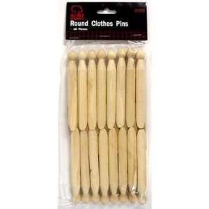  Round Clothes Pins Case Pack 24 
