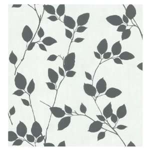  Brewster Wallcovering Ambiance Leaf Silhouette Wallpaper 