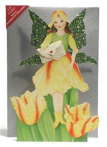 Different FLOWER FAIRY GLITTER 3 D CARDS   SELECT ONE  
