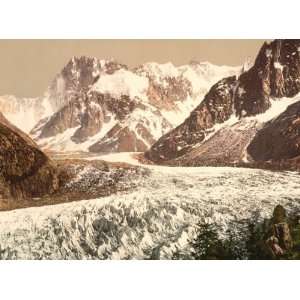   Jorasses, Chamonix Valley, France 1890s photochr