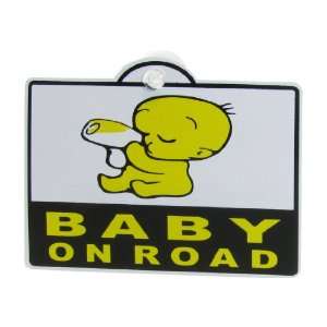   Car Rear Window Baby On Road Safety Sign 4.5 x 4.1 Automotive