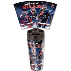 NFL Buffalo Bills Travel Mug   Set of 2 