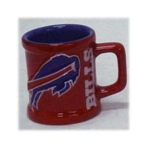  2 Buffalo Bills Mini Mug Shot Glasses *