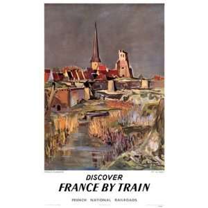  Discover France by Train Poster
