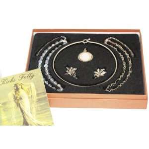 Kirks Folly Live Love Laugh SEAVIEW MOON Necklace and Charms Boxed Set