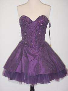Sexy Short Prom Homecoming Dress Purple Size XS NWT  