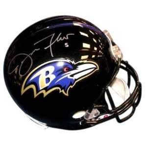 Joe Flacco Autographed Helmet   Full Size COA   Autographed NFL 