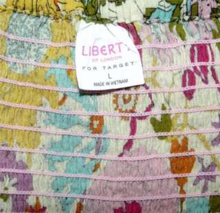 LIBERTY OF LONDON FOR TARGET FLORAL PRINT STRAP RUCHED SUMMER DRESS 