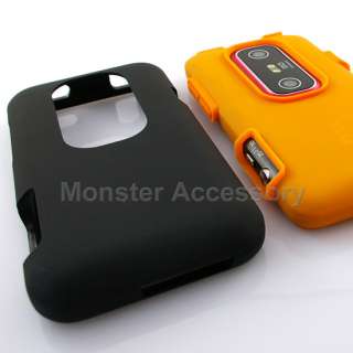 Luxmo Orange Double Layered Hard Case Cover HTC Evo 3D  