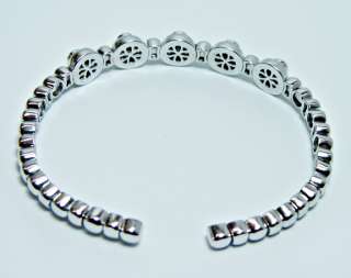 Alan Friedman 18K White Gold Sapphire Diamond Bracelet Estate Jewelry 