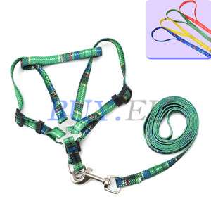 Embroidery Nylon Pet Leash Collar rope Small to Dog  