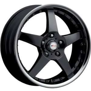 MSR 138 17x7.5 Black Wheel / Rim 5x120 with a 42mm Offset and a 72.64 