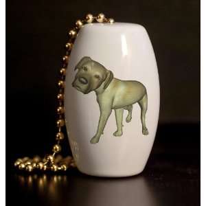   Noggin Yellow Labrador Dog Porcelain Fan / Light Pull Home