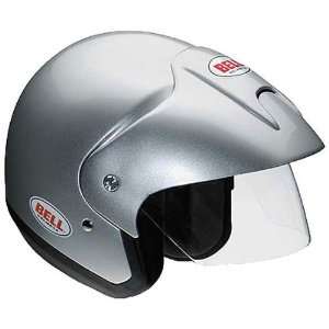 Bell Solid Mag 8 Harley Cruiser Motorcycle Helmet   Metallic Silver 