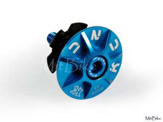 NEW KCNC Headset Top Cap Screw MTB Road Blue 1 1/8  