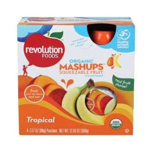 Revolution Foods, Fruit Mashup Tropical 4Pk, 12.8 Ounce (3 Pack 