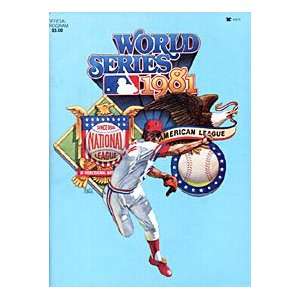  World Series Unsigned 1981 Baseball Program Everything 