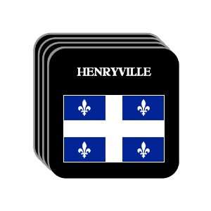  Quebec   HENRYVILLE Set of 4 Mini Mousepad Coasters 