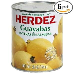 Herdez Guava Whole, 28 Ounce (Pack of 6)  Grocery 
