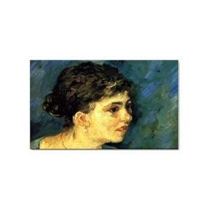   Portrait of Woman in Blue By Vincent Van Gogh Magnet
