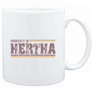  Mug White  Property of Hertha   Vintage  Female Names 