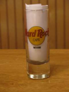 Hard Rock Cafe Miami Tall Shot Glass  