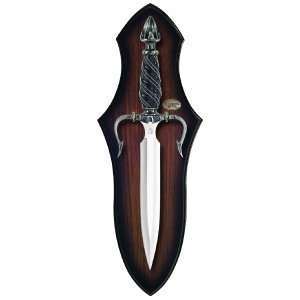  United Lancelots Knife, Black Ivory Grip With Display 