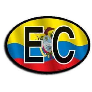  Ecuador Wavy oval decal Automotive