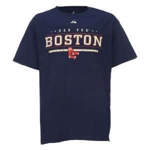   Majestic Mens Boston Red Sox History Remix T shirt