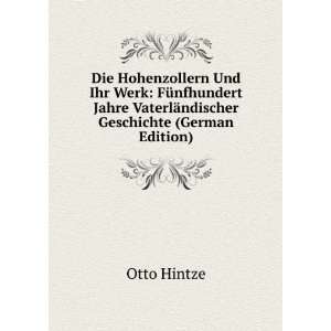   VaterlÃ¤ndischer Geschichte (German Edition) Otto Hintze Books
