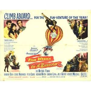  Five Weeks in a Balloon (1962) 27 x 40 Movie Poster Style 