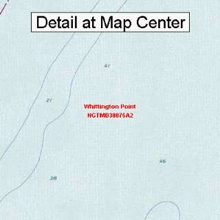 USGS Topographic Quadrangle Map   Whittington Point, Maryland (Folded 