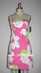 NWT Lilly Pulitzer FRANCO Strapless DRESS 0 2 4 6 Floral  