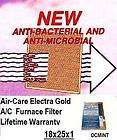   CARE ELECTRA GOLD 18x25x1 ANTI MICROBIAL ELECTROSTATIC AIR FILTER
