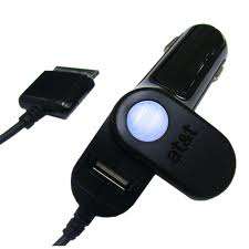 New OEM AT&T Car Charger Dual USB Port for Apple iPhone 3G 3GS 4 4S 