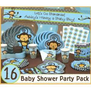  Monkey Boy   16 Baby Shower Party Pack Toys & Games