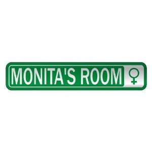   MONITA S ROOM  STREET SIGN NAME