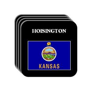  US State Flag   HOISINGTON, Kansas (KS) Set of 4 Mini 