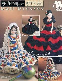 Reversible Ruffles Doll Dresses, Annies crochet patterns  