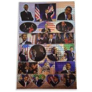  Barack Obama Holographic Sticker 20 Pack 