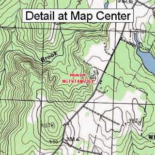  USGS Topographic Quadrangle Map   Wolcott, Vermont (Folded 