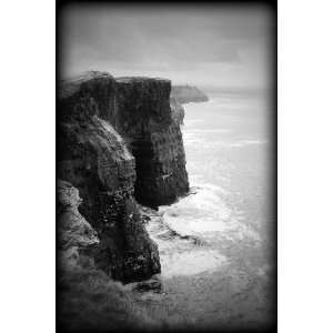 Cliffs of Moher Ireland Black and White Print IEBW0088 20x30  
