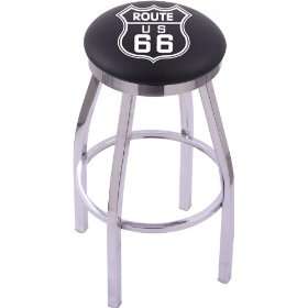   66 Steel Stool with Flat Ring Logo Seat and L8C2C Base